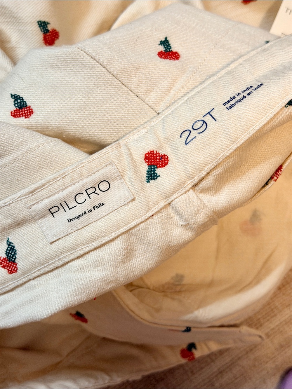 Pilcro Kayden High-Rise Carpenter Barrel Pants | Tall | NWT | Cherry | Denim - Picture 13 of 15